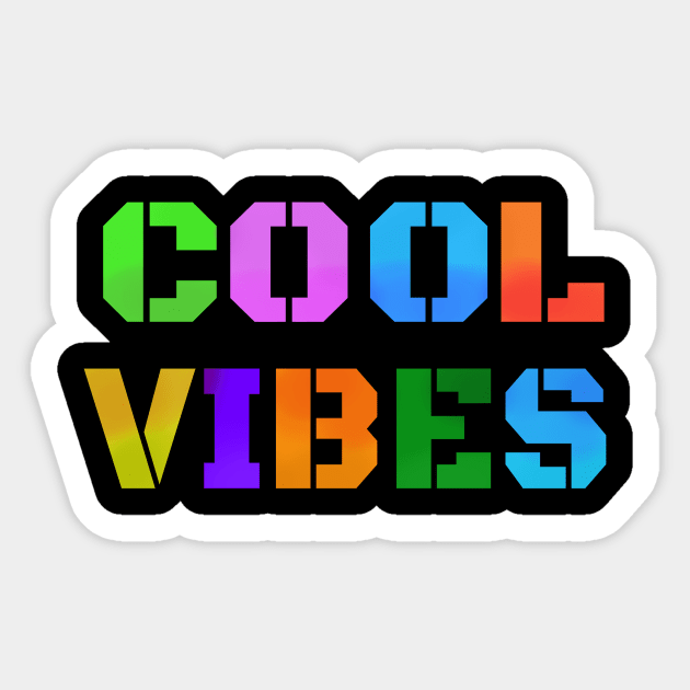 Cool Vibes High Definition Colors Sticker by fantastic-designs